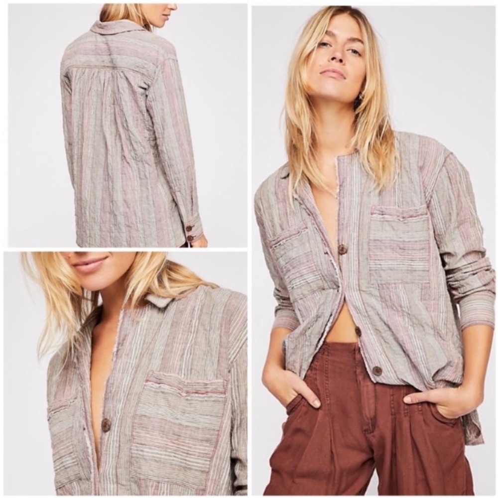 Free People button down